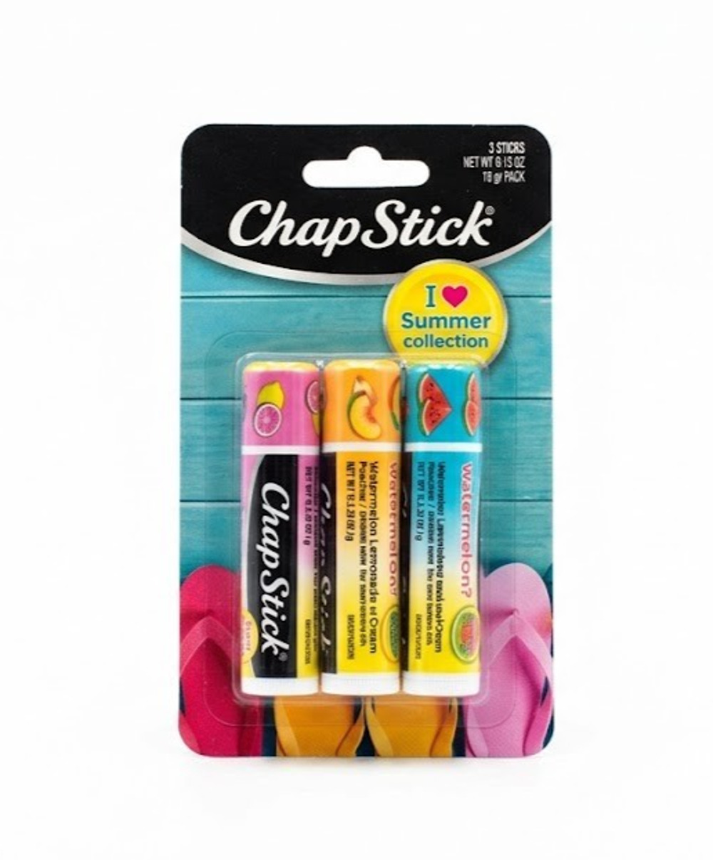 ChapStick I Love Summer Collection Watermelon Pink Lemonade Peaches Cream .15oz